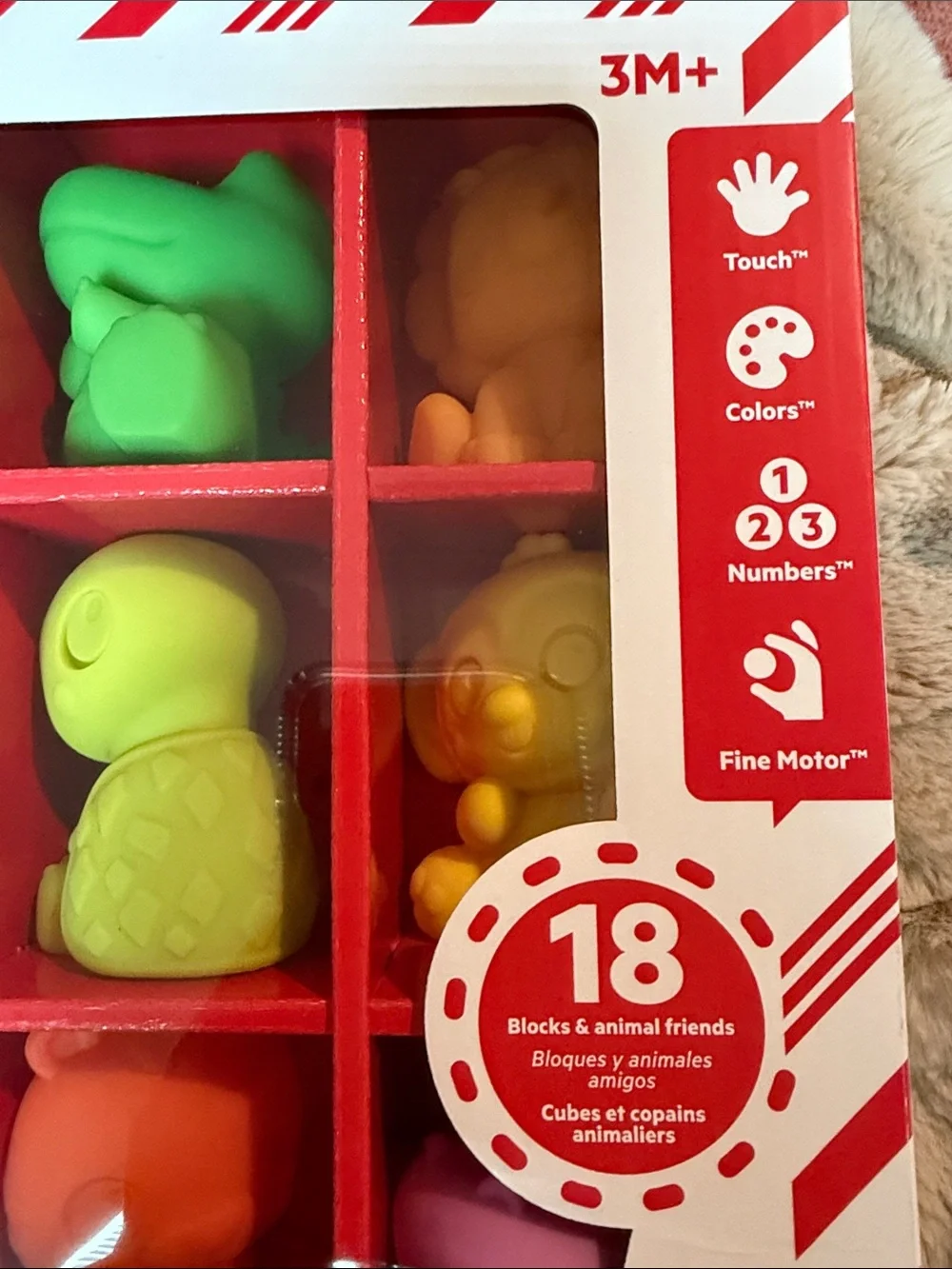 Bright Starts Cubes & Cuties™ Colorful Numbered Stacking Blocks - Multicolor
